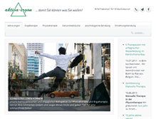 Tablet Screenshot of aktiva-ergon.de